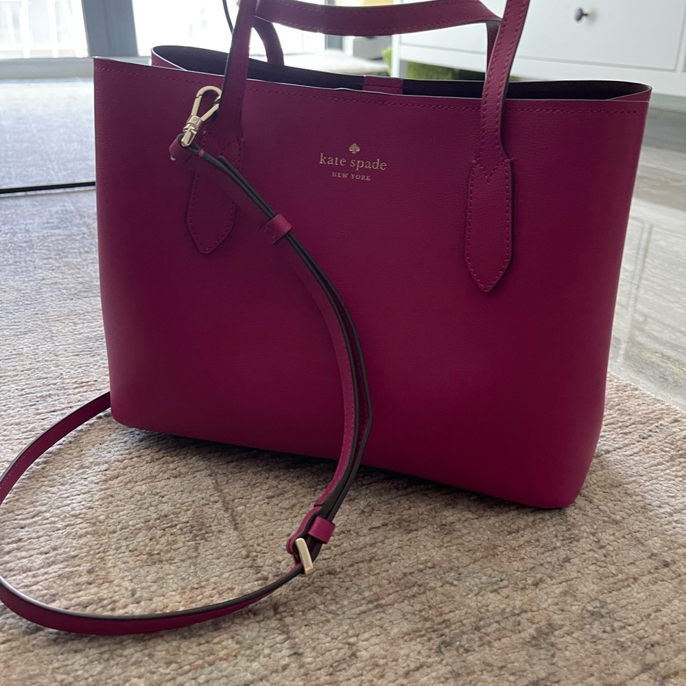 Fuschia pink Harper satchel Kate Spade